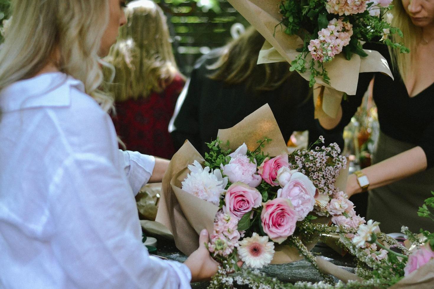 Floral workshop background